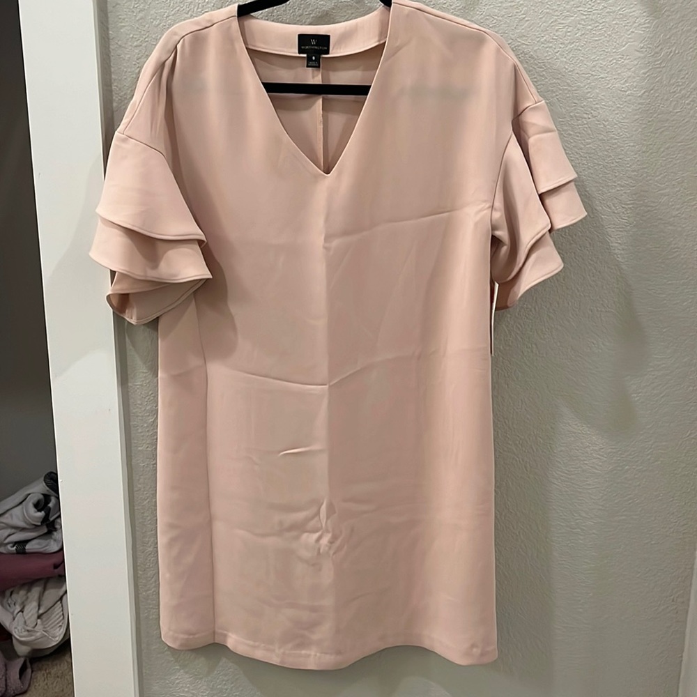 Pink Dress with Puffy Sleeves